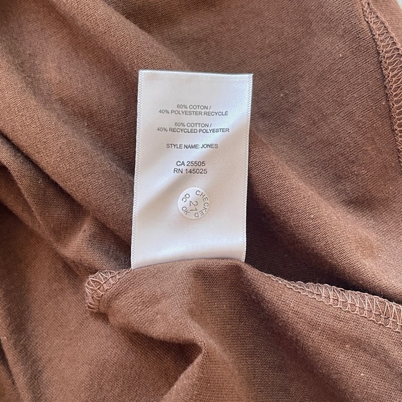 Noize Jones Earth Brown Men's Long Sleeve Vegan Recycled Shirt Men's Medium NWT - Picture 10 of 12